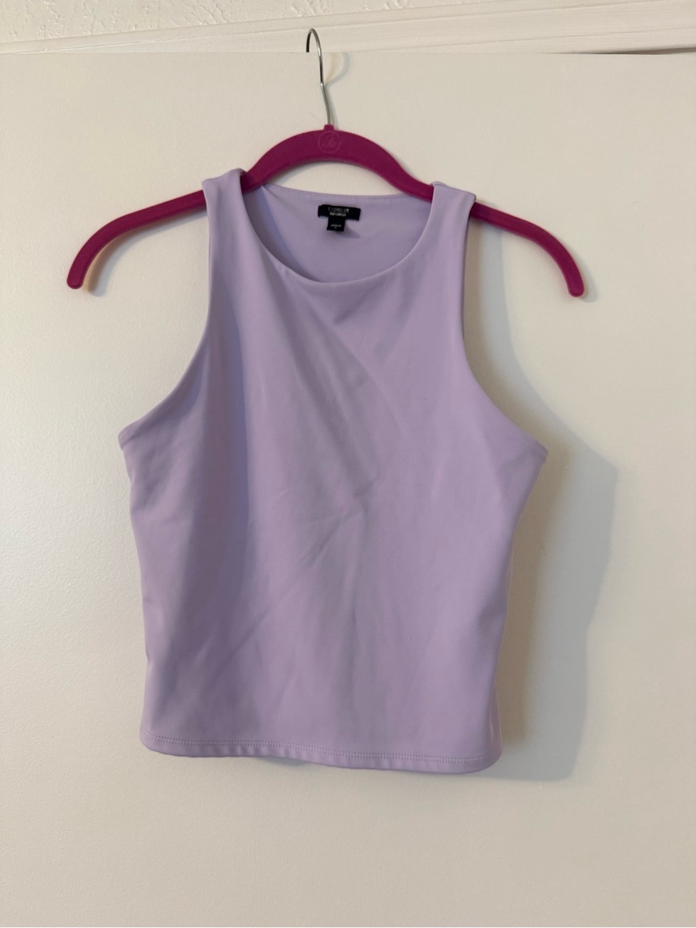 Express Body Contour High Compression High Necked Crop Tank
